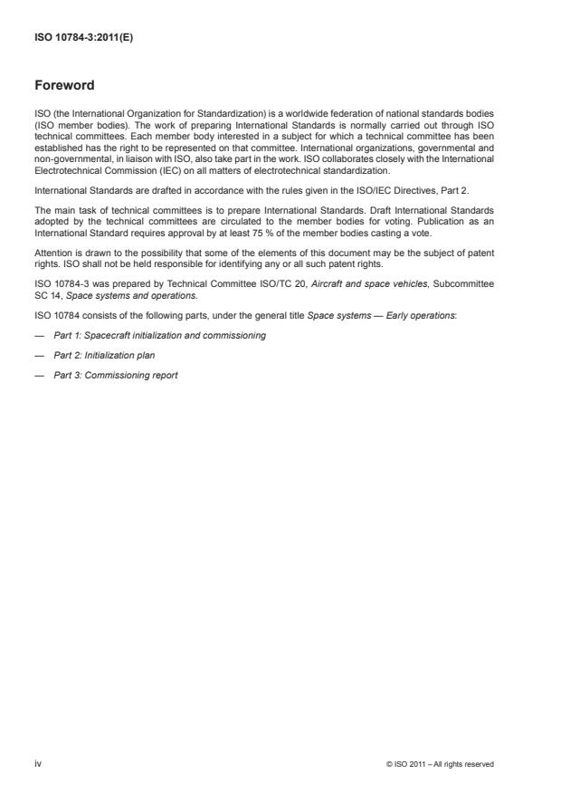 ISO 10784-3:2011 ISO 10784-3:2011 - Space systems -- Early operations - Page 4 preview