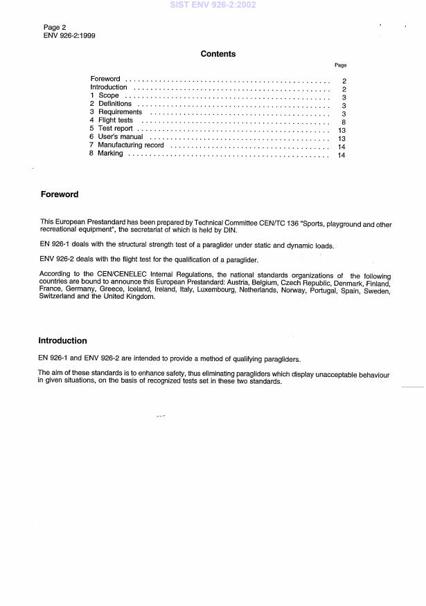 ENV 926-2:1999 ENV 926-2:2002 - Page 4 preview