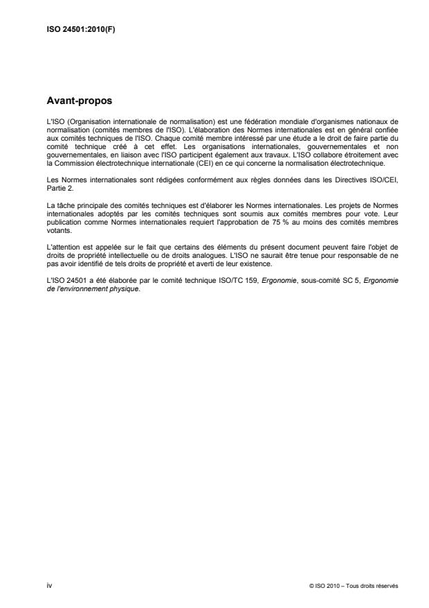 ISO 24501:2010 ISO 24501:2010 - Ergonomie -- Conception accessible -- Niveaux de pression acoustique des signaux auditifs pour produits de consommation courante - Page 4 preview