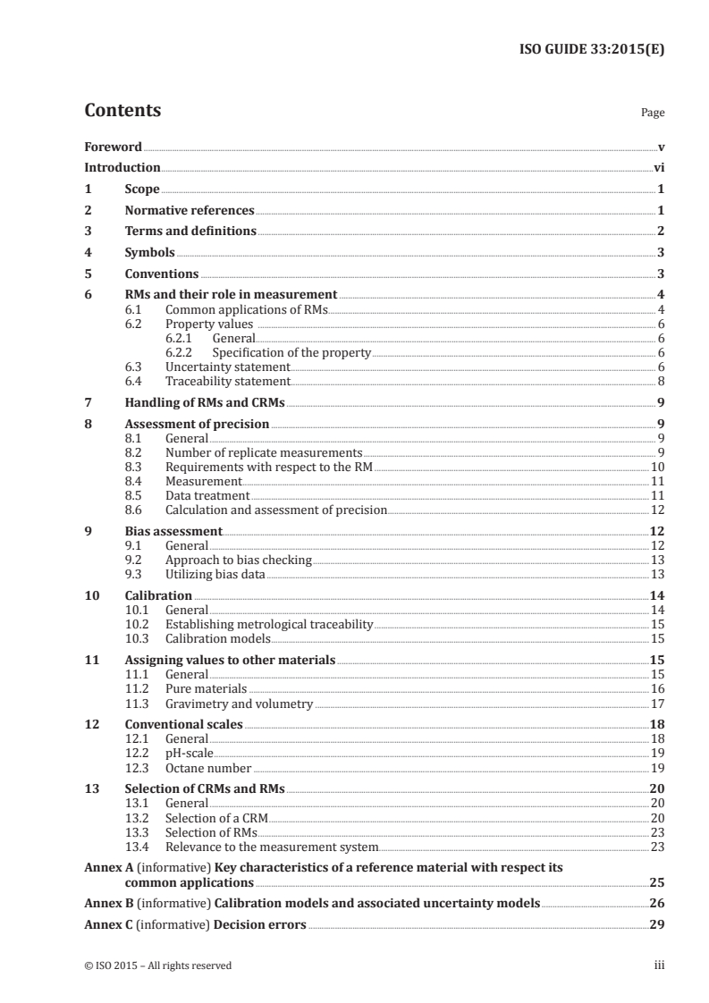 ISO Guide 33:2015 ISO Guide 33:2015 - Reference materials — Good practice in using reference materials
Released:2/5/2015