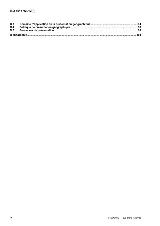 ISO 19117:2012 ISO 19117:2012 - Information géographique -- Présentation - Page 4 preview
