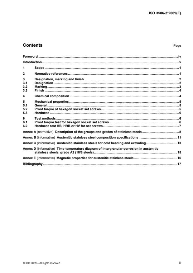 ISO 3506-3:2009 - Mechanical properties of corrosion-resistant stainless steel fasteners