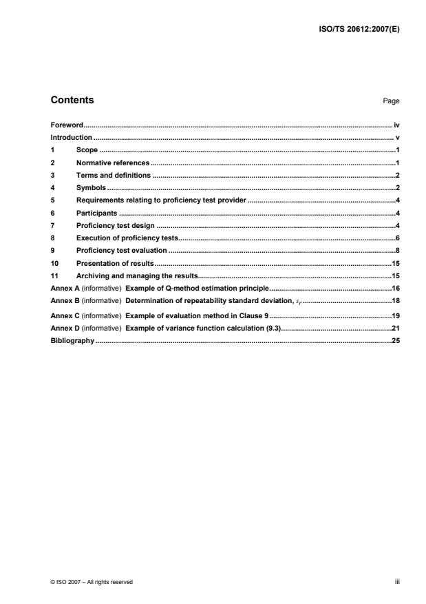 ISO/TS 20612:2007 - Water quality -- Interlaboratory comparisons for proficiency testing of analytical chemistry laboratories
