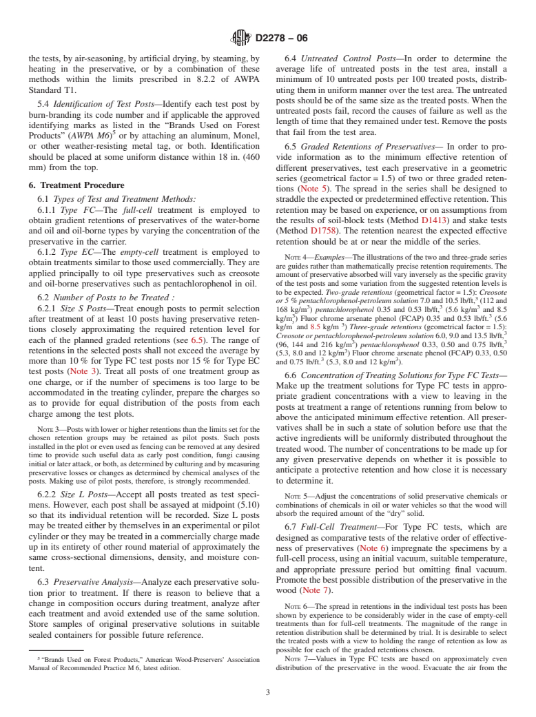 ASTM D2278-06 - Standard Test Method for Field Evaluation of Wood Preservatives in Round Post-Size Specimens (Withdrawn 2015)