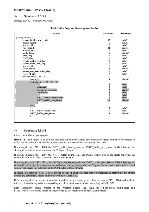 ISO/IEC 13818-1:2007/Cor 1:2008 ISO/IEC 13818-1:2007/Cor 1:2008 - Page 4 preview