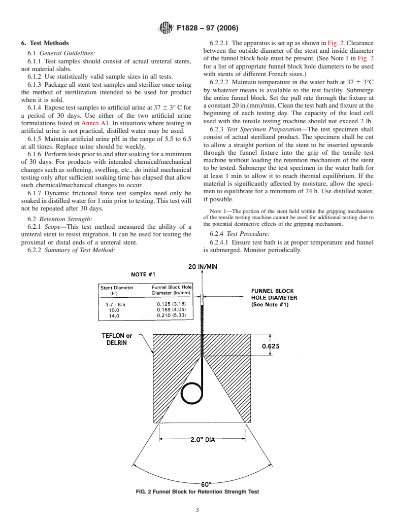 ASTM F1828-97(2006) - Standard Specification for Ureteral Stents