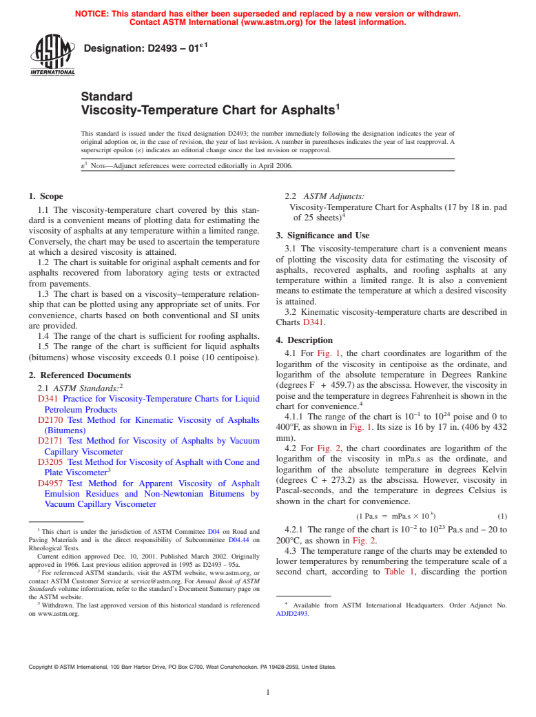 ASTM D2493-01e1 - Standard Viscosity-Temperature Chart for Asphalts
