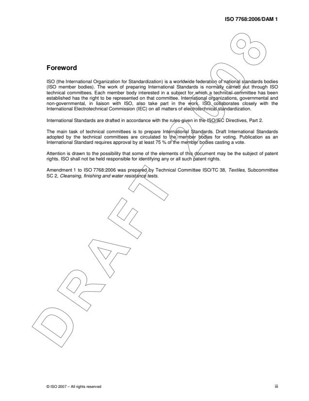 ISO 7768:2006/DAmd 1