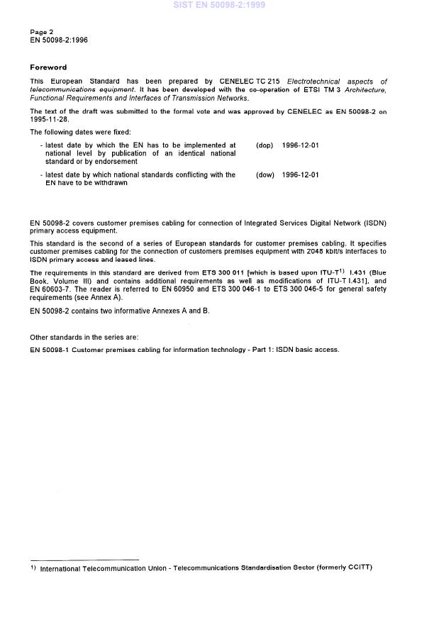 SIST EN 50098-2:1999 SIST EN 50098-2:1999 - Page 4 preview