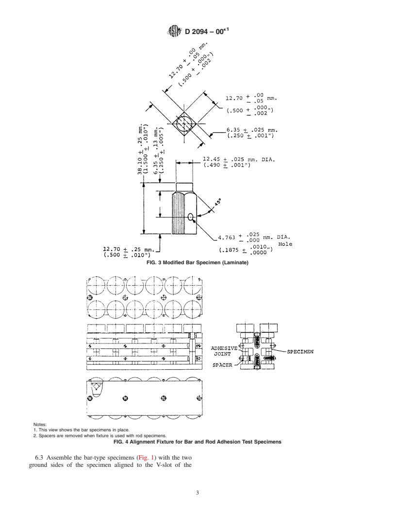 ASTM D2094-00e1 - Standard Practice for Preparation of Bar and Rod Specimens for Adhesion Tests