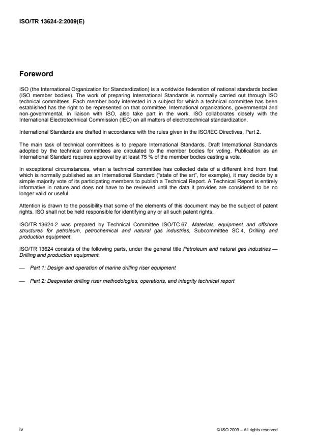 ISO/TR 13624-2:2009 ISO/TR 13624-2:2009 - Petroleum and natural gas industries -- Drilling and production equipment - Page 4 preview