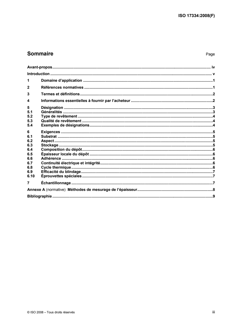 ISO 17334:2008 - Revêtements métalliques et autres revêtements inorganiques — Dépôts autocatalytiques de nickel sur dépôts autocatalytiques de cuivre pour protection contre les interférences électromagnétiques
Released:12/3/2008