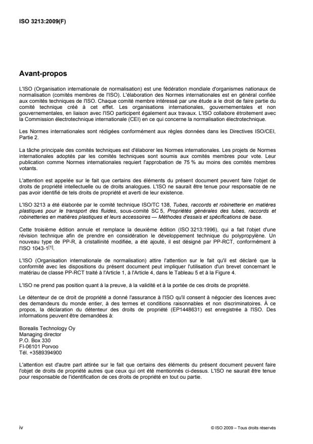ISO 3213:2009 ISO 3213:2009 - Tubes en polypropylene (PP) -- Influence du temps et de la température sur la résistance espérée - Page 4 preview