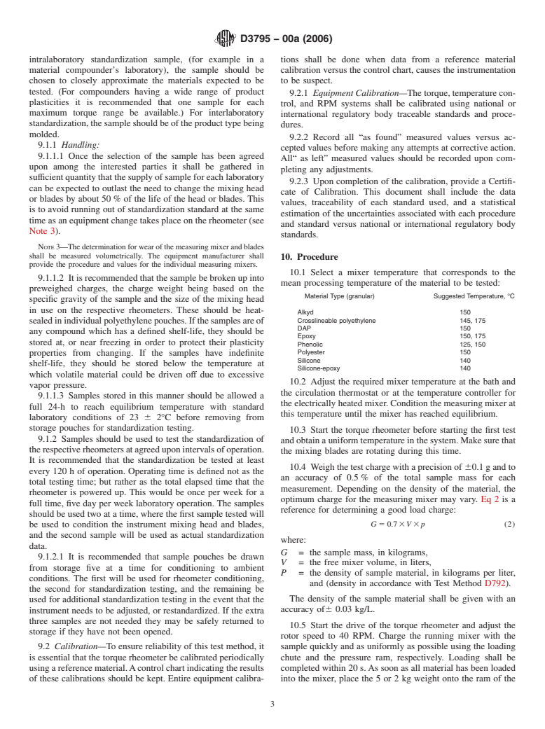 ASTM D3795-00a(2006) - Standard Test Method for Thermal Flow, Cure, and Behavior Properties of Pourable Thermosetting Materials by Torque Rheometer