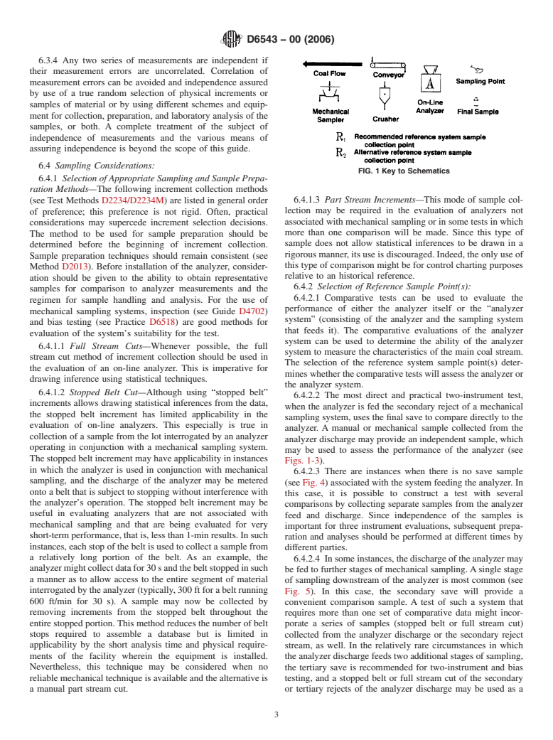 ASTM D6543-00(2006) - Standard Guide to the Evaluation of Measurements Made by On-Line Coal Analyzers