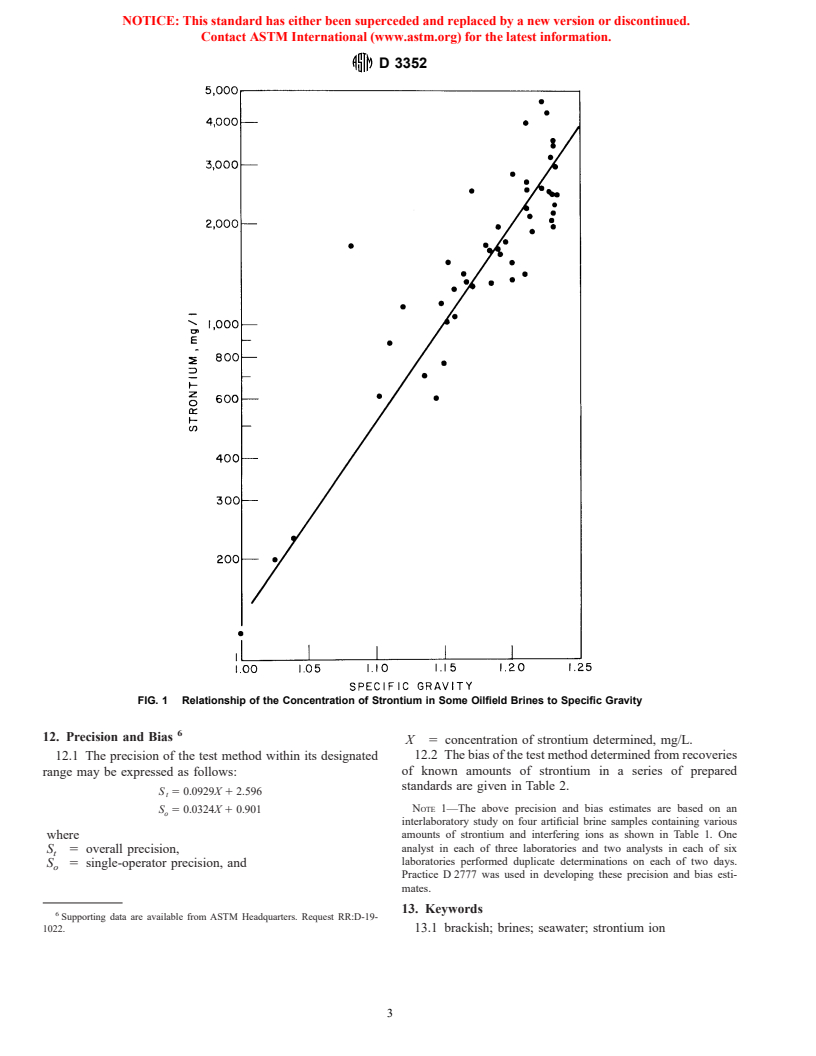 ASTM D3352-94(1999) - Standard Test Method for Strontium Ion in Brackish Water, Seawater, and Brines