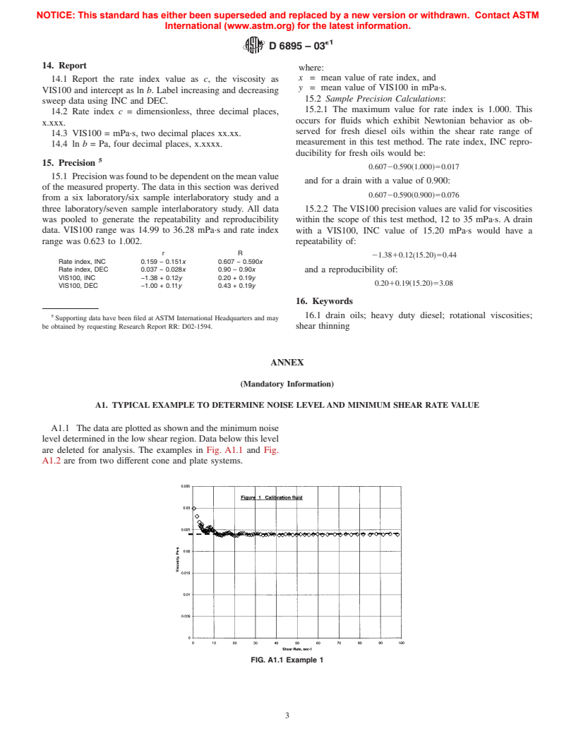 ASTM D6895-03e1 - Standard Test Method for Rotational Viscosity of Heavy Duty Diesel Drain Oils at 100&#176;C