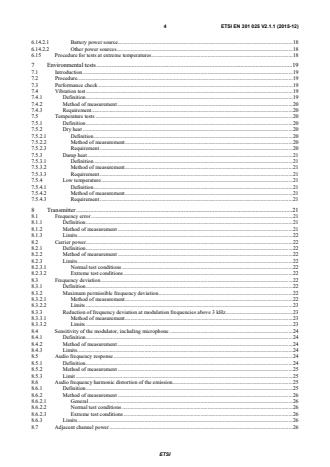SIST EN 301 025 V2.1.1:2016 VHF radiotelephone equipment for general communications and associated equipment for Class - Digital Selective Calling (DSC); Harmonised Standard covering the essential requirements of articles 3.2 and 3.3(g) of the Directive 2014/53/EU - Page 4 preview