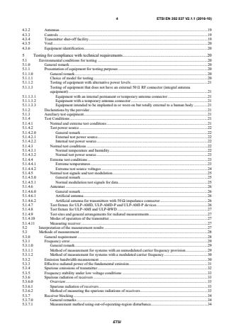 SIST EN 302 537 V2.1.1:2016 ETSI EN 302 537 V2.1.1 (2016-10) - Ultra Low Power Medical Data Service (MEDS) Systems operating in the frequency range 401 MHz to 402 MHz and 405 MHz to 406 MHz; Harmonised Standard covering the essential requirements of article 3.2 of the Directive 2014/53/EU - Page 4 preview