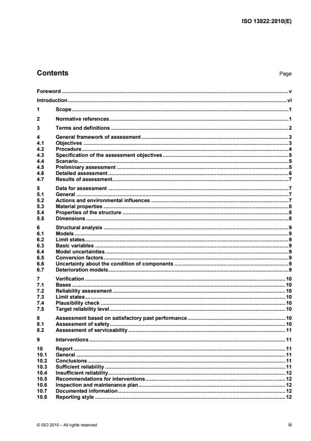 ISO 13822:2010 - Bases for design of structures -- Assessment of existing structures