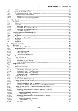 SIST EN 300 175-7 V2.7.1:2018 ETSI EN 300 175-7 V2.6.7 (2017-06) - Digital Enhanced Cordless Telecommunications (DECT); Common Interface (CI); Part 7: Security features - Page 4 preview
