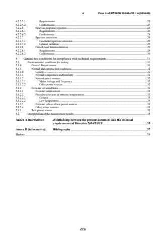 SIST EN 303 084 V2.1.1:2016 ETSI EN 303 084 V2.1.0 (2016-06) - Ground Based Augmentation System (GBAS) VHF ground-air Data Broadcast (VDB); Technical characteristics and methods of measurement for ground-based equipment; Harmonised Standard covering the essential requirements of article 3.2 of the Directive 2014/53/EU - Page 4 preview