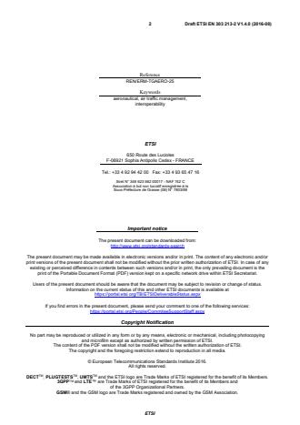 SIST EN 303 213-2 V1.4.1:2017 ETSI EN 303 213-2 V1.4.0 (2016-08) - Advanced Surface Movement Guidance and Control System (A-SMGCS); Part 2: Community Specification for application under the Single European Sky Interoperability Regulation EC 552/2004 for A-SMGCS Level 2 including external interfaces - Page 2 preview