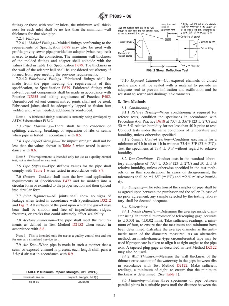 ASTM F1803-06 - Standard Specification for Poly (Vinyl Chloride)(PVC) Closed Profile Gravity Pipe and Fittings Based on Controlled Inside Diameter (Withdrawn 2015)