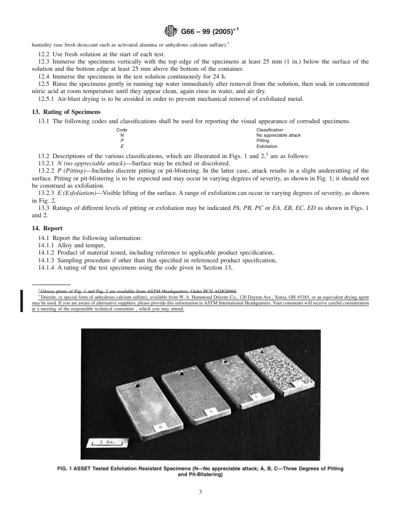 REDLINE ASTM G66-99(2005)e1 - Standard Test Method for Visual Assessment of Exfoliation Corrosion Susceptibility of 5XXX Series Aluminum Alloys (ASSET Test)