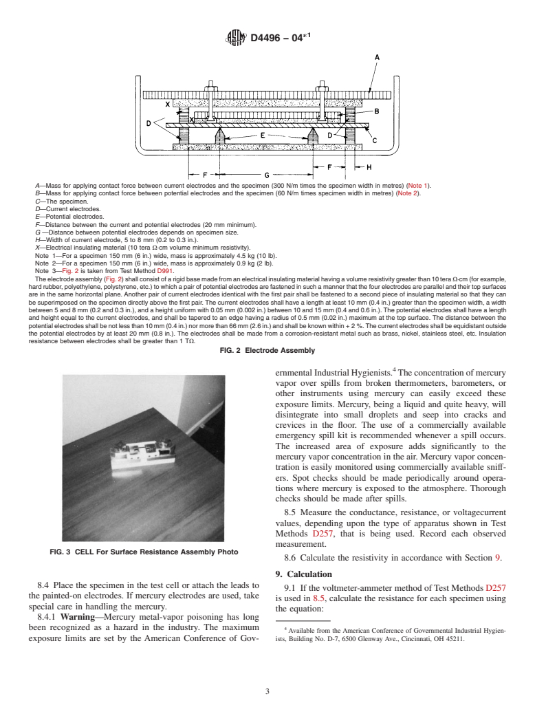 ASTM D4496-04e1 - Standard Test Method for D-C Resistance or Conductance of Moderately Conductive Materials (Withdrawn 2013)