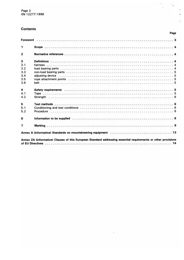 EN 12277:1998 EN 12277:2000 - Page 4 preview