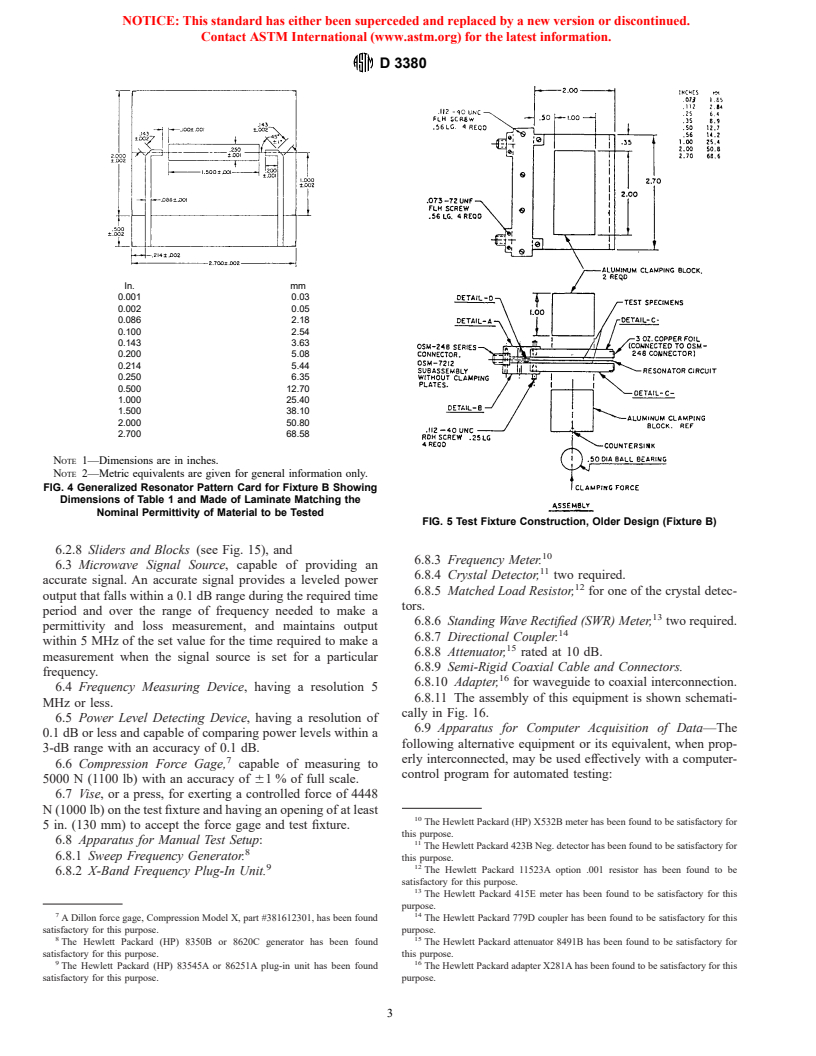 ASTM D3380-90(1995)e1 - Standard Test Method for Relative Permittivity (Dielectric Constant) and Dissipation Factor of Polymer-Based Microwave Circuit Substrates