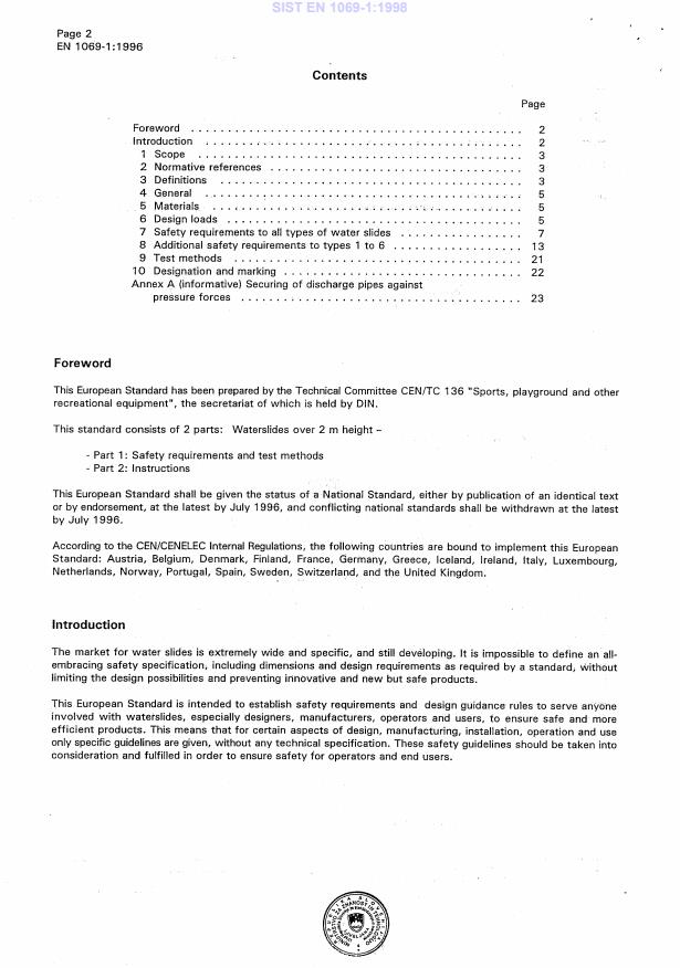 EN 1069-1:1996 EN 1069-1:1998 - Page 4 preview