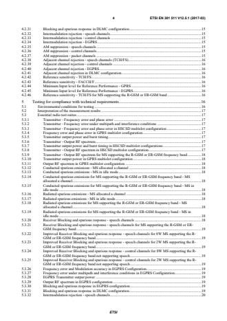 SIST EN 301 511 V12.5.1:2017 ETSI EN 301 511 V12.5.1 (2016-12) - Global System for Mobile communications (GSM); Mobile Stations (MS) equipment; Harmonised Standard covering the essential requirements of article 3.2 of Directive 2014/53/EU - Page 4 preview