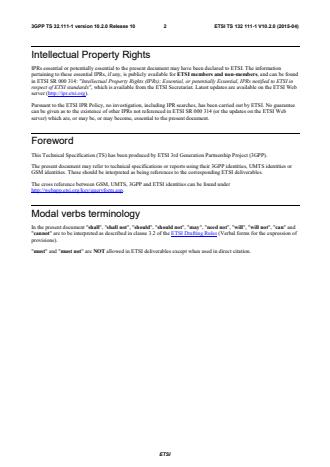 ETSI TS 132 111-1 V10.2.0 (2015-04) - Digital cellular telecommunications system (Phase 2+); Universal Mobile Telecommunications System (UMTS); LTE; Telecommunication management; Fault Management; Part 1: 3G fault management requirements (3GPP TS 32.111-1 version 10.2.0 Release 10)