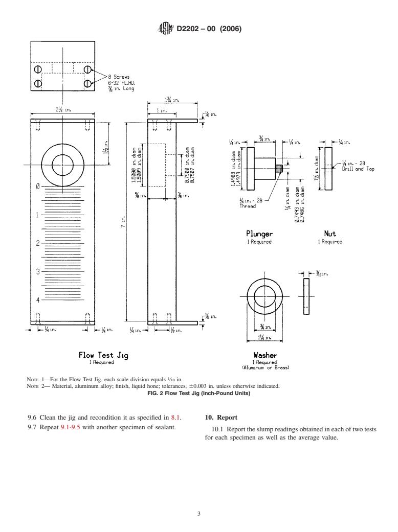 ASTM D2202-00(2006) - Standard Test Method for Slump of Sealants