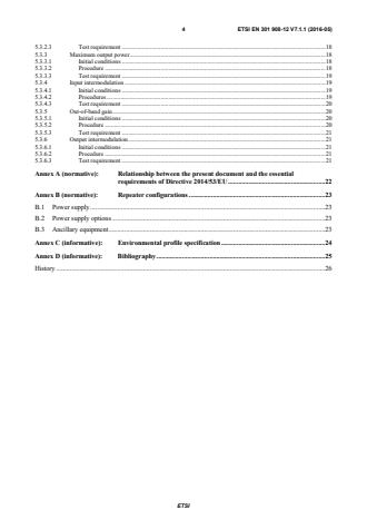 SIST EN 301 908-12 V7.1.1:2016 ETSI EN 301 908-12 V7.1.1 (2016-05) - IMT cellular networks; Harmonised Standard covering the essential requirements of article 3.2 of the Directive 2014/53/EU; Part 12: CDMA Multi-Carrier (cdma2000) Repeaters - Page 4 preview