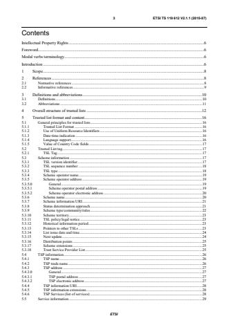 ETSI TS 119 612 V2.1.1 (2015-07) - Electronic Signatures and Infrastructures (ESI); Trusted Lists