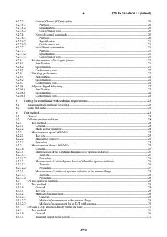SIST EN 301 459 V2.1.1:2016 ETSI EN 301 459 V2.1.1 (2016-05) - Satellite Earth Stations and Systems (SES); Harmonised Standard for Satellite Interactive Terminals (SIT) and Satellite User Terminals (SUT) transmitting towards satellites in geostationary orbit, operating in the 29,5 GHz to 30,0 GHz frequency bands covering the essential requirements of article 3.2 of the Directive 2014/53/EU - Page 4 preview