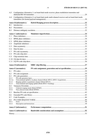 SIST EN 301 926 V1.3.1:2017 ETSI EN 301 926 V1.3.1 (2017-10) - Satellite Earth Stations and Systems (SES); Radio Frequency and Modulation Standard for Telemetry, Command and Ranging (TCR) of Communications Satellites - Page 4 preview