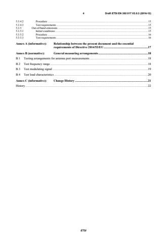 SIST EN 302 017 V2.1.1:2017 ETSI EN 302 017 V2.0.3 (2016-12) - Transmitting equipment for the Amplitude Modulated (AM) sound broadcasting service; Harmonised Standard covering the essential requirements of article 3.2 of Directive 2014/53/EU - Page 4 preview