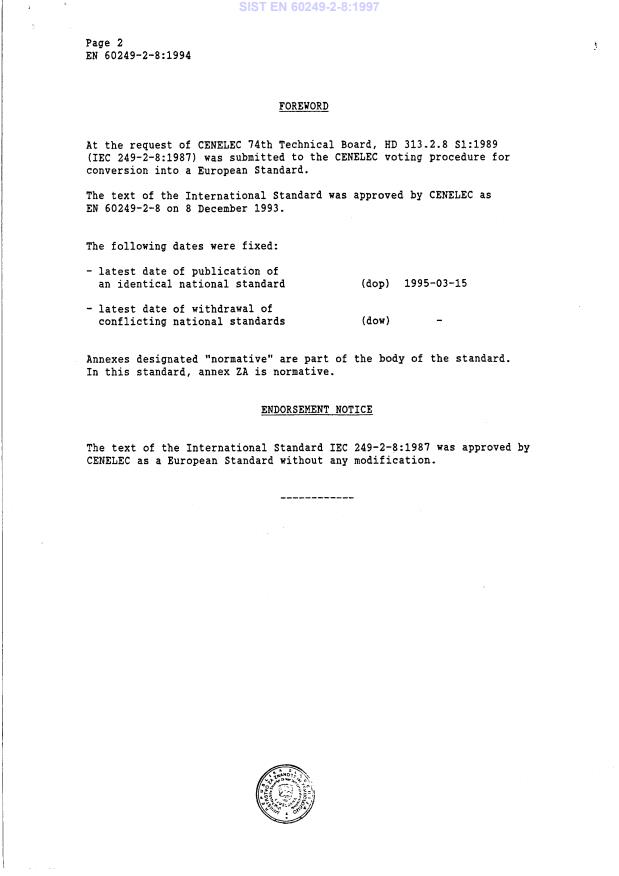 EN 60249-2-8:1994 EN 60249-2-8:1997 - Page 4 preview