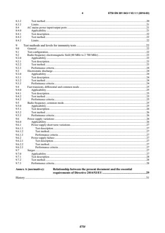 SIST EN 301 843-1 V2.1.1:2016 ETSI EN 301 843-1 V2.1.1 (2016-03) - ElectroMagnetic Compatibility (EMC) standard for marine radio equipment and services; Harmonised Standard covering the essential requirements of article 3.1b of the Directive 2014/53/EU; Part 1: Common technical requirements - Page 4 preview