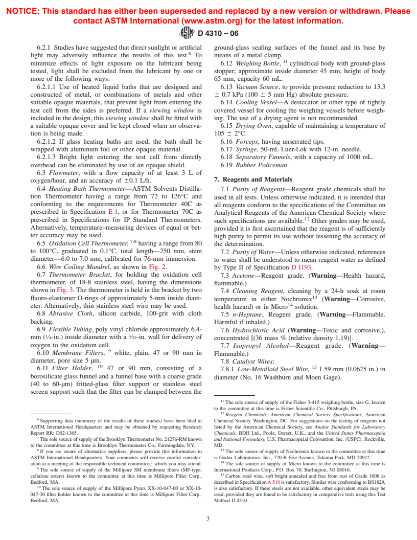 ASTM D4310-06 - Standard Test Method for Determination of Sludging and Corrosion Tendencies of Inhibited Mineral Oils