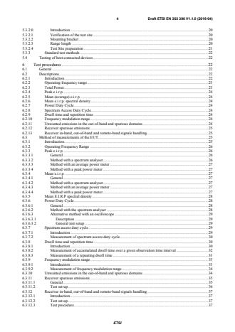 SIST EN 303 396 V1.1.1:2017 ETSI EN 303 396 V1.1.0 (2016-04) - Short Range Devices; Measurement Techniques for Automotive and Surveillance Radar Equipment - Page 4 preview