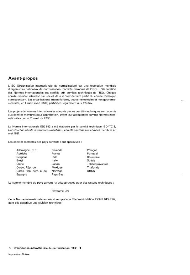 ISO 613:1982 ISO 613:1982 - Construction navale -- Compas magnétiques, habitacles et alidades -- Classe B - Page 2 preview