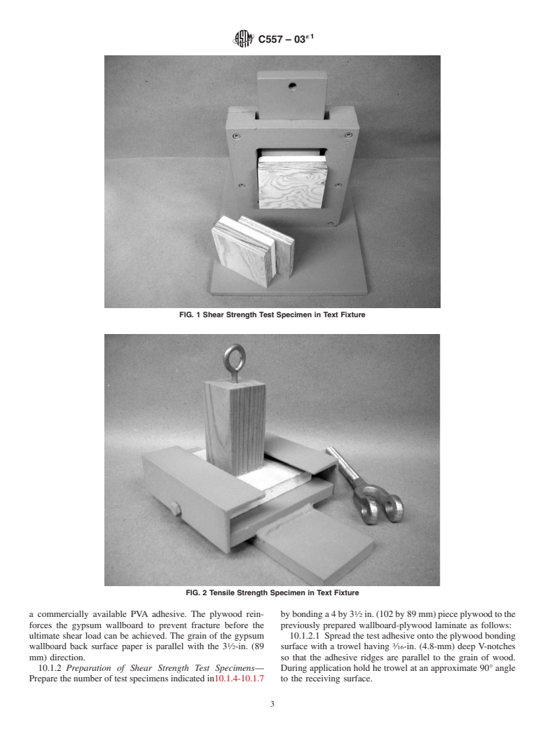 ASTM C557-03e1 - Standard Specification for Adhesives for Fastening Gypsum Wallboard to Wood Framing