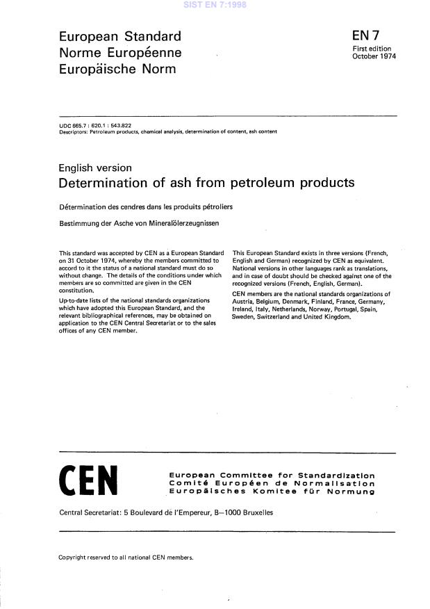 EN 7:1998