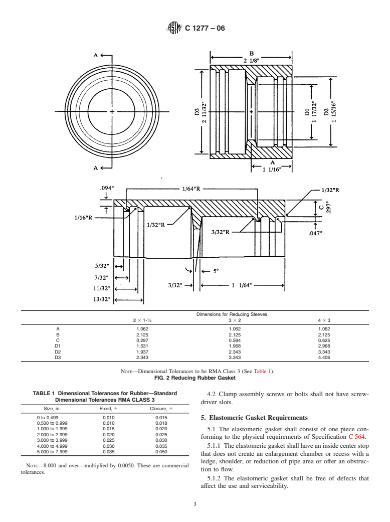 ASTM C1277-06 - Standard Specification for Shielded Couplings Joining Hubless Cast Iron Soil Pipe and Fittings