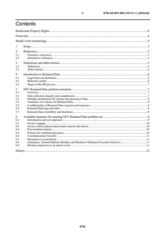 ETSI GS NFV-SEC 010 V1.1.1 (2016-04) - Network Functions Virtualisation (NFV); NFV Security; Report on Retained Data problem statement and requirements